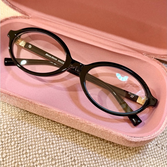 Miu Miu Dark black Glasses for Women - Picture 2 of 5